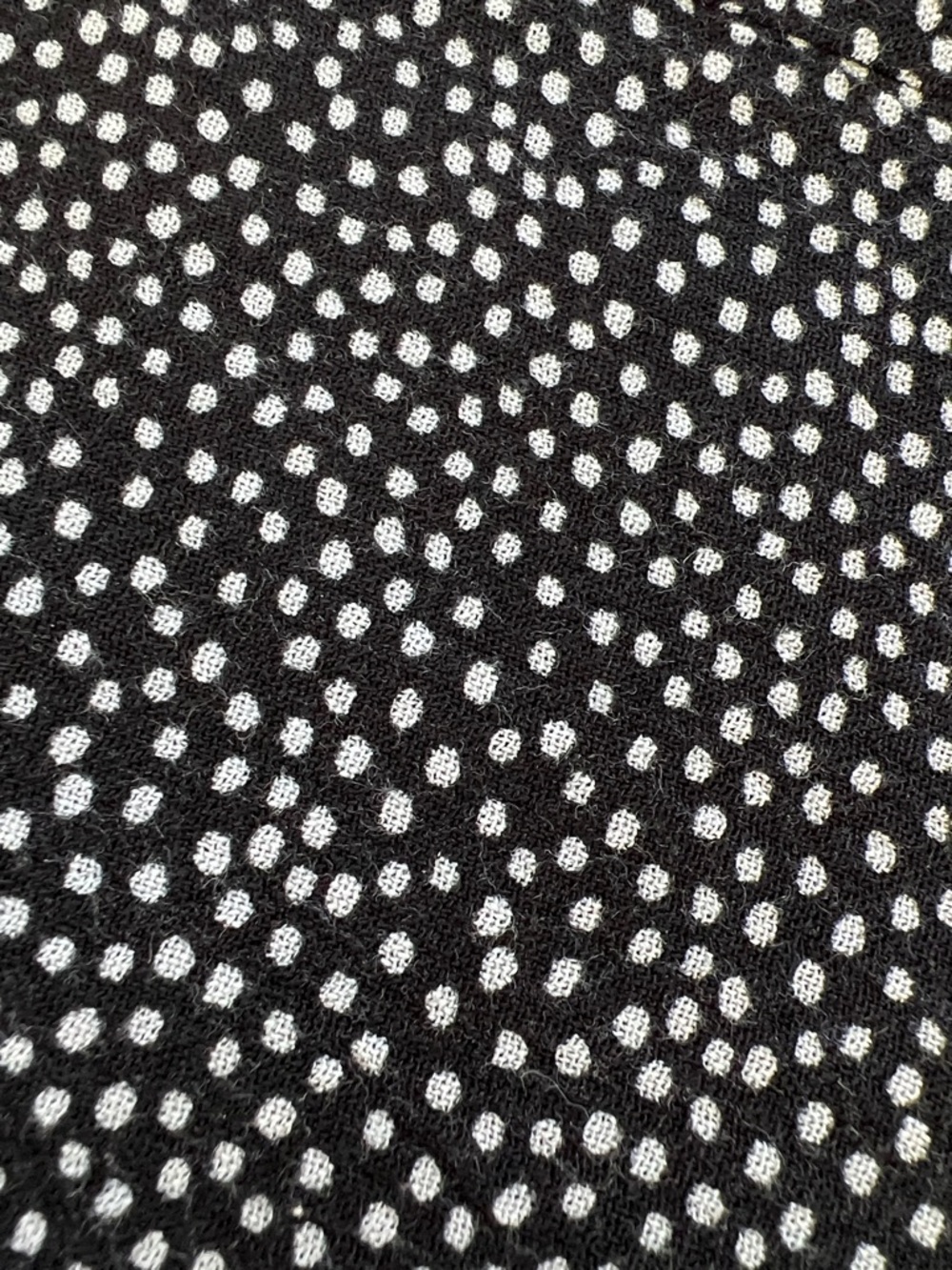 LOFT | Black & White Dot Short Flutter Sleeves Office Blouse Style #612187 Small - Picture 16 of 17